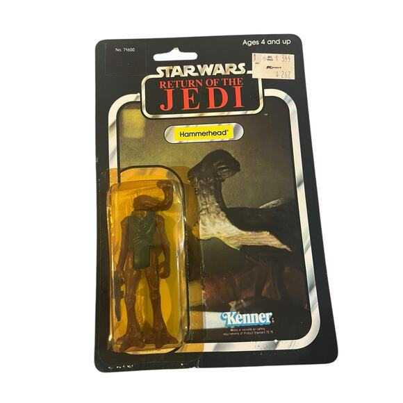 1983 Star Wars ROTJ 77 Back HAMMERHEAD Figure Kenner MOC - Picture 1 of 10